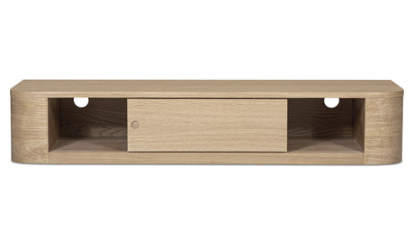Round Off Floating Console Table Natural by Moe's Home at Eve Furniture