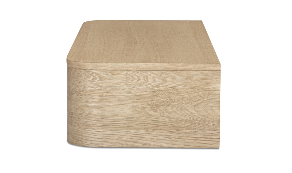 Round Off Floating Console Table Natural by Moe's Home at Eve Furniture