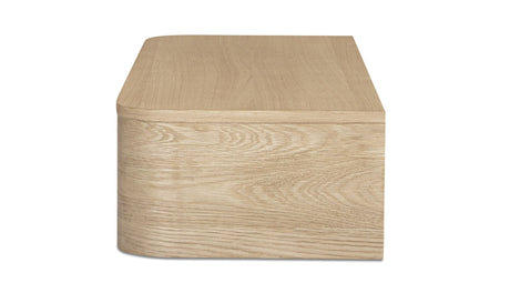 Round Off Floating Console Table Natural by Moe's Home at Eve Furniture