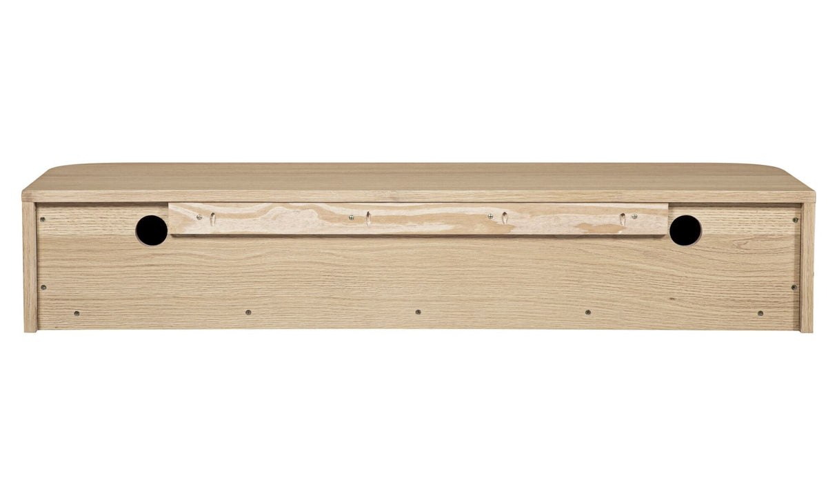 Round Off Floating Console Table Natural by Moe's Home at Eve Furniture