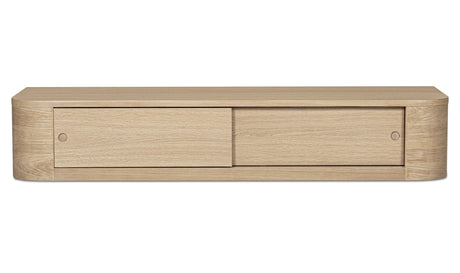 Round Off Floating Console Table Natural by Moe's Home at Eve Furniture