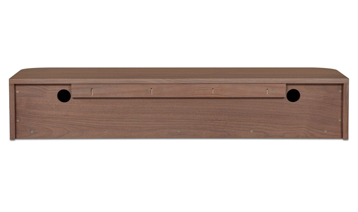 Round Off Floating Console Table Walnut by Moe's Home at Eve Furniture