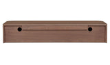 Round Off Floating Console Table Walnut by Moe's Home at Eve Furniture