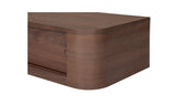 Round Off Floating Console Table Walnut by Moe's Home at Eve Furniture