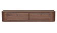 Round Off Floating Console Table Walnut by Moe's Home at Eve Furniture
