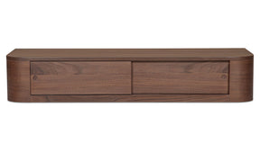 Round Off Floating Console Table Walnut by Moe's Home at Eve Furniture