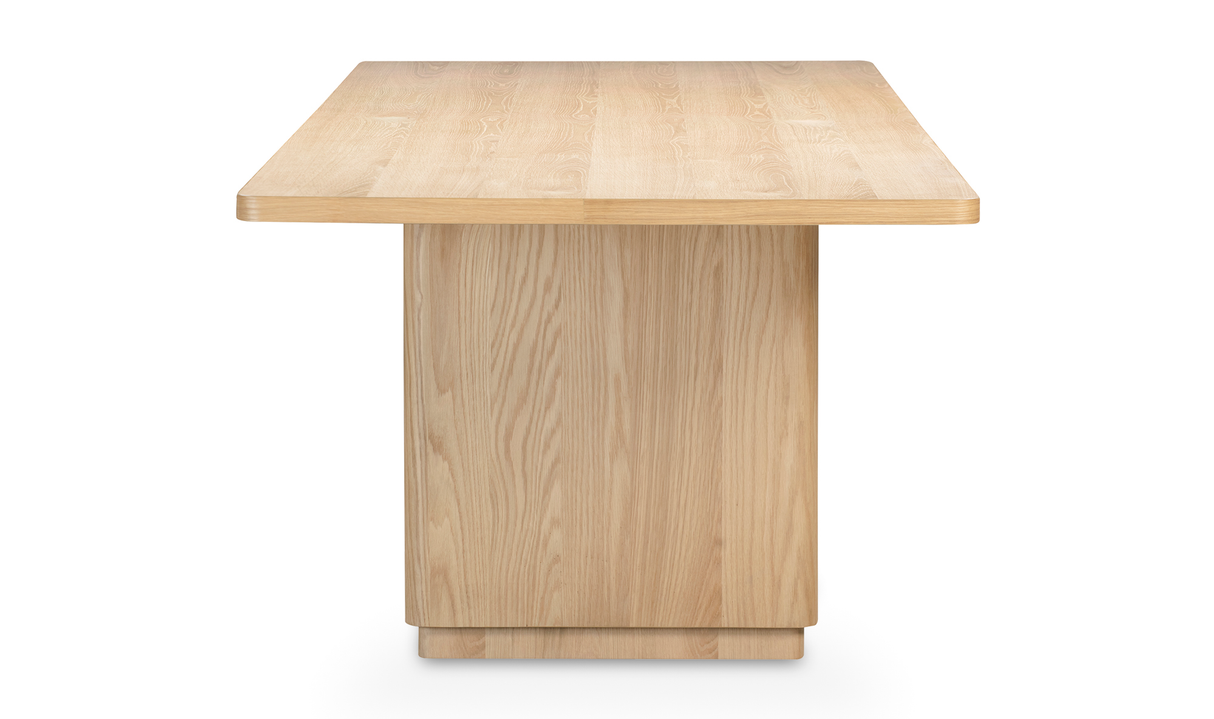 Round Off Large Dining Table Natural Oak by Moe's Home at Eve Furniture