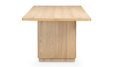 Round Off Large Dining Table Natural Oak by Moe's Home at Eve Furniture