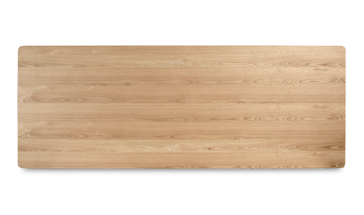 Round Off Large Dining Table Natural Oak by Moe's Home at Eve Furniture