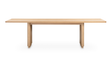 Round Off Large Dining Table Natural Oak by Moe's Home at Eve Furniture