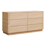 Round Off Light Oak Brown Dresser by Moe's Home at Eve Furniture