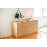 Round Off Light Oak Brown Dresser by Moe's Home at Eve Furniture