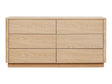 Round Off Light Oak Brown Dresser by Moe's Home at Eve Furniture