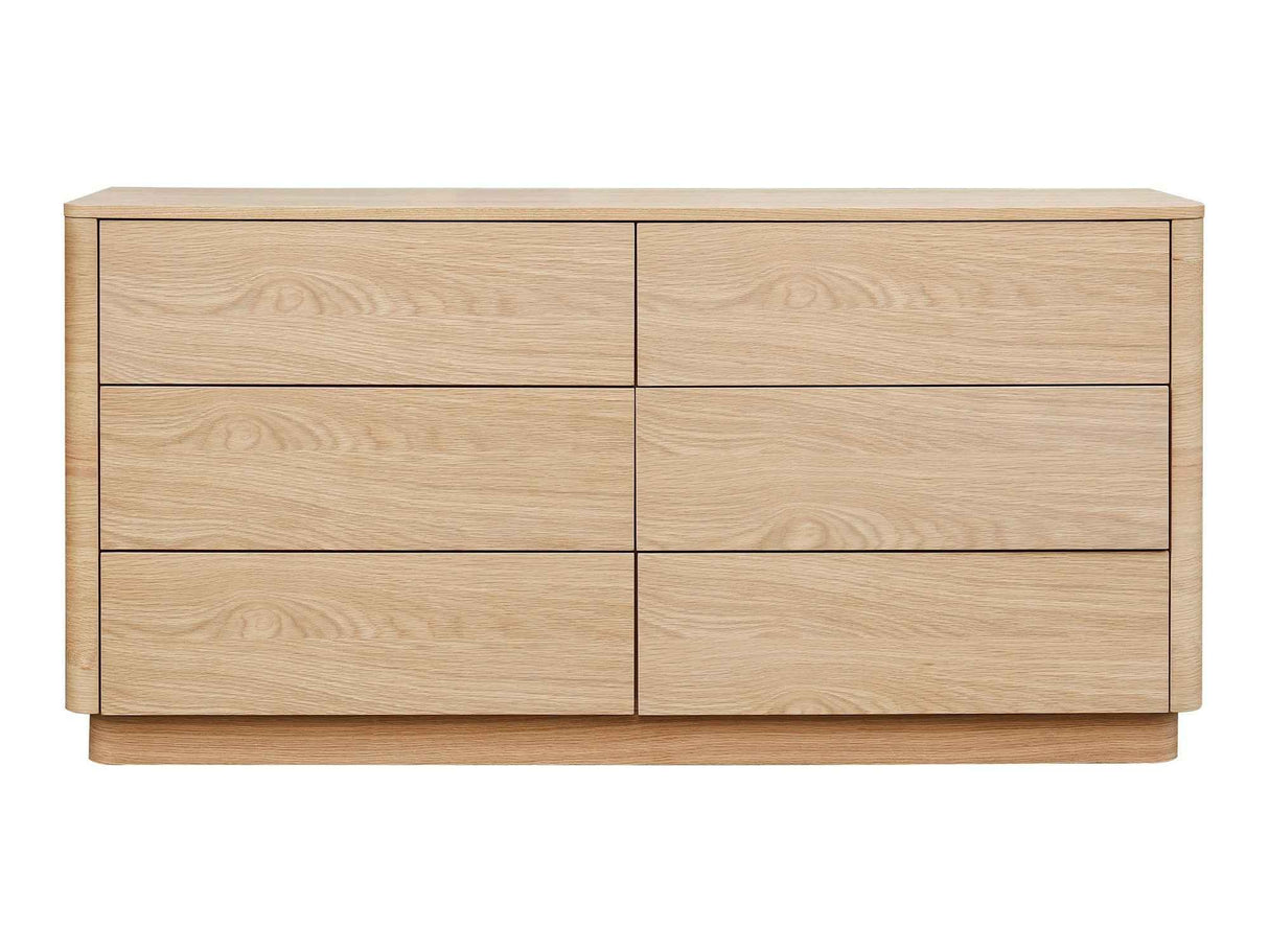 Round Off Light Oak Brown Dresser by Moe's Home at Eve Furniture