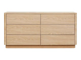 Round Off Light Oak Brown Dresser by Moe's Home at Eve Furniture