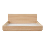 Round Off Light Oak Brown King Bed by MOES at Eve Furniture