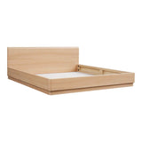 Round Off Light Oak Brown King Bed by Moe's Home at Eve Furniture