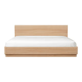 Round Off Light Oak Brown King Bed by Moe's Home at Eve Furniture