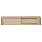 Round Off Natural Floating Console Table by Moe's Home at Eve Furniture