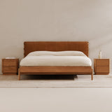 Round Off Natural Oak Tall Nightstand by Moe's Home at Eve Furniture