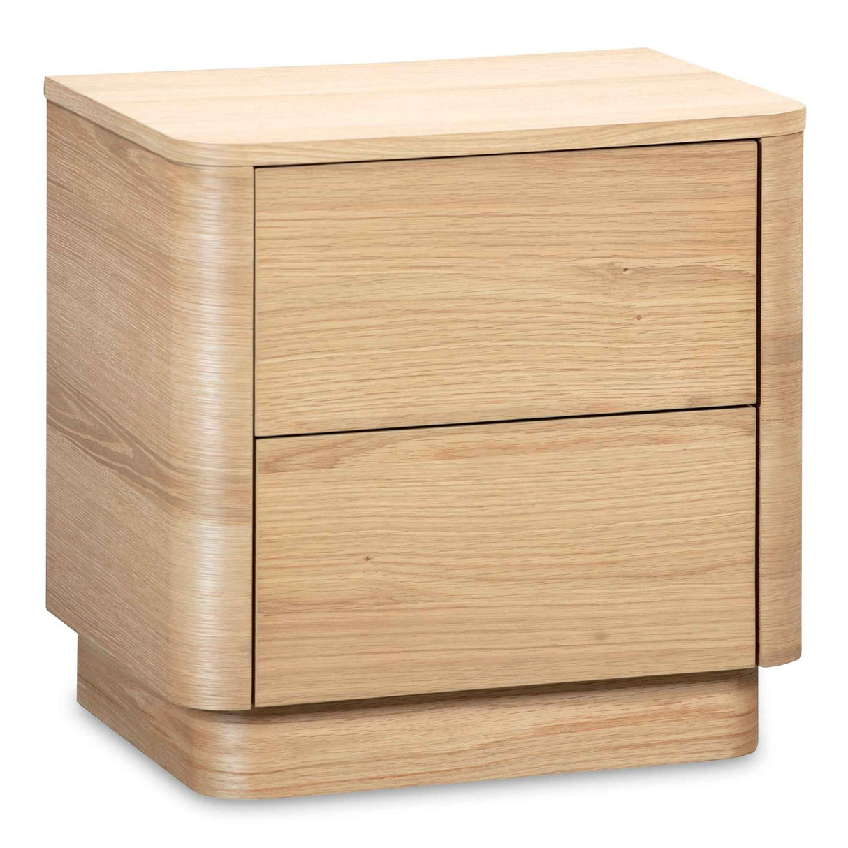 Round Off Natural Oak Tall Nightstand by Moe's Home at Eve Furniture