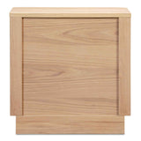 Round Off Natural Oak Tall Nightstand by Moe's Home at Eve Furniture