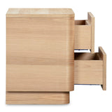 Round Off Natural Oak Tall Nightstand by Moe's Home at Eve Furniture