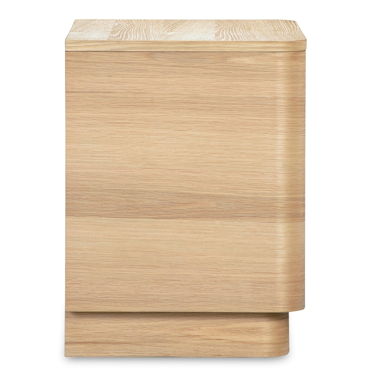 Round Off Natural Oak Tall Nightstand by Moe's Home at Eve Furniture