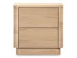 Round Off Natural Oak Tall Nightstand by Moe's Home at Eve Furniture