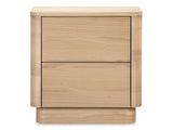 Round Off Natural Oak Tall Nightstand by Moe's Home at Eve Furniture