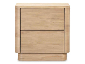 Round Off Natural Oak Tall Nightstand by Moe's Home at Eve Furniture