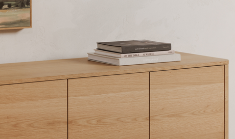 Round Off Sideboard Natural Oak by Moe's Home at Eve Furniture