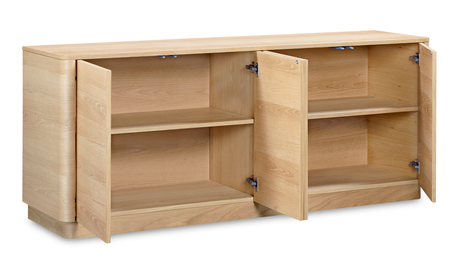 Round Off Sideboard Natural Oak by Moe's Home at Eve Furniture