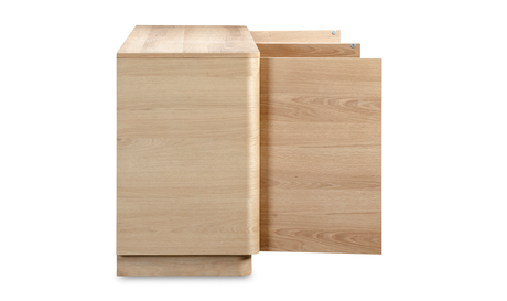 Round Off Sideboard Natural Oak by Moe's Home at Eve Furniture