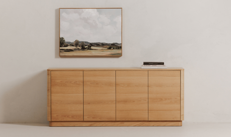 Round Off Sideboard Natural Oak by Moe's Home at Eve Furniture