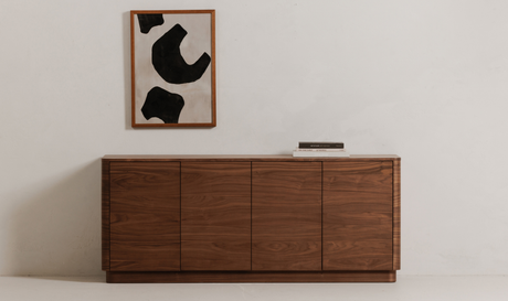 Round Off Sideboard Walnut Brown by Moe's Home at Eve Furniture