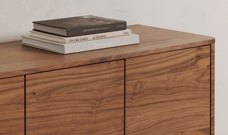 Round Off Sideboard Walnut Brown by Moe's Home at Eve Furniture