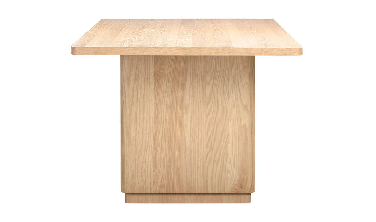 Round Off Small Dining Table Natural Oak by Moe's Home at Eve Furniture