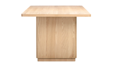 Round Off Small Dining Table Natural Oak by Moe's Home at Eve Furniture