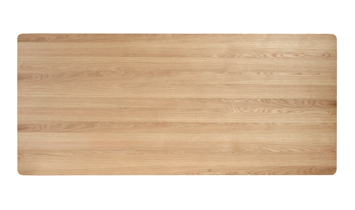 Round Off Small Dining Table Natural Oak by Moe's Home at Eve Furniture