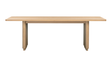 Round Off Small Dining Table Natural Oak by Moe's Home at Eve Furniture