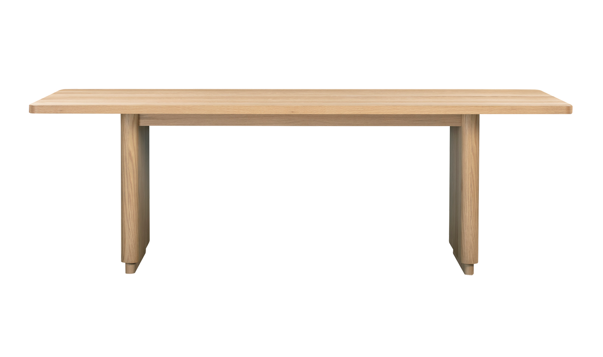 Round Off Small Dining Table Natural Oak by Moe's Home at Eve Furniture