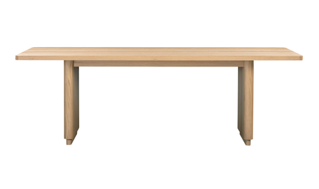 Round Off Small Dining Table Natural Oak by Moe's Home at Eve Furniture