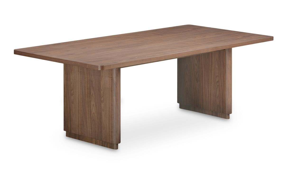 Round Off Small Dining Table Walnut Brown by Moe's Home at Eve Furniture