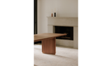 Round Off Small Dining Table Walnut Brown by Moe's Home at Eve Furniture