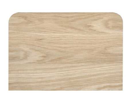 Round Off Small Nightstand Light Oak Brown by Moe's Home at Eve Furniture