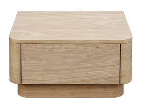 Round Off Small Nightstand Light Oak Brown by Moe's Home at Eve Furniture
