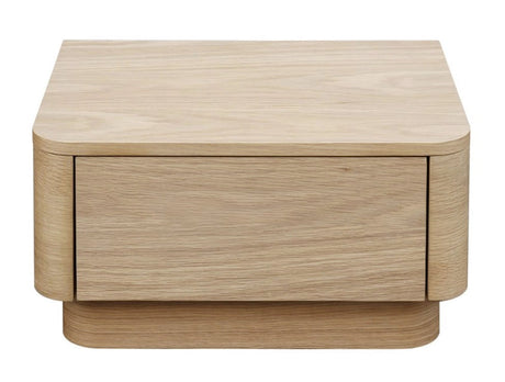 Round Off Small Nightstand Light Oak Brown by Moe's Home at Eve Furniture