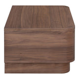Round Off Small Nightstand Walnut by Moe's Home at Eve Furniture