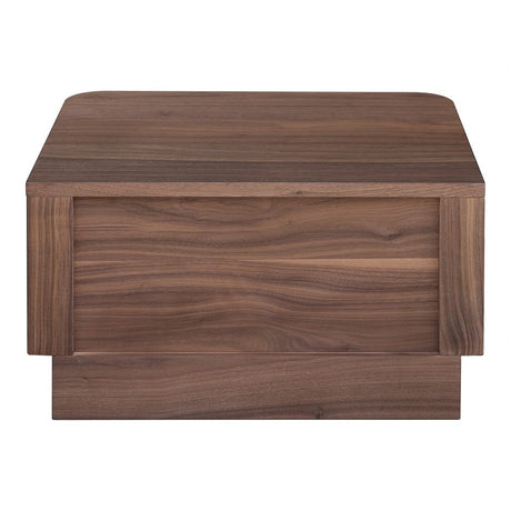 Round Off Small Nightstand Walnut by Moe's Home at Eve Furniture
